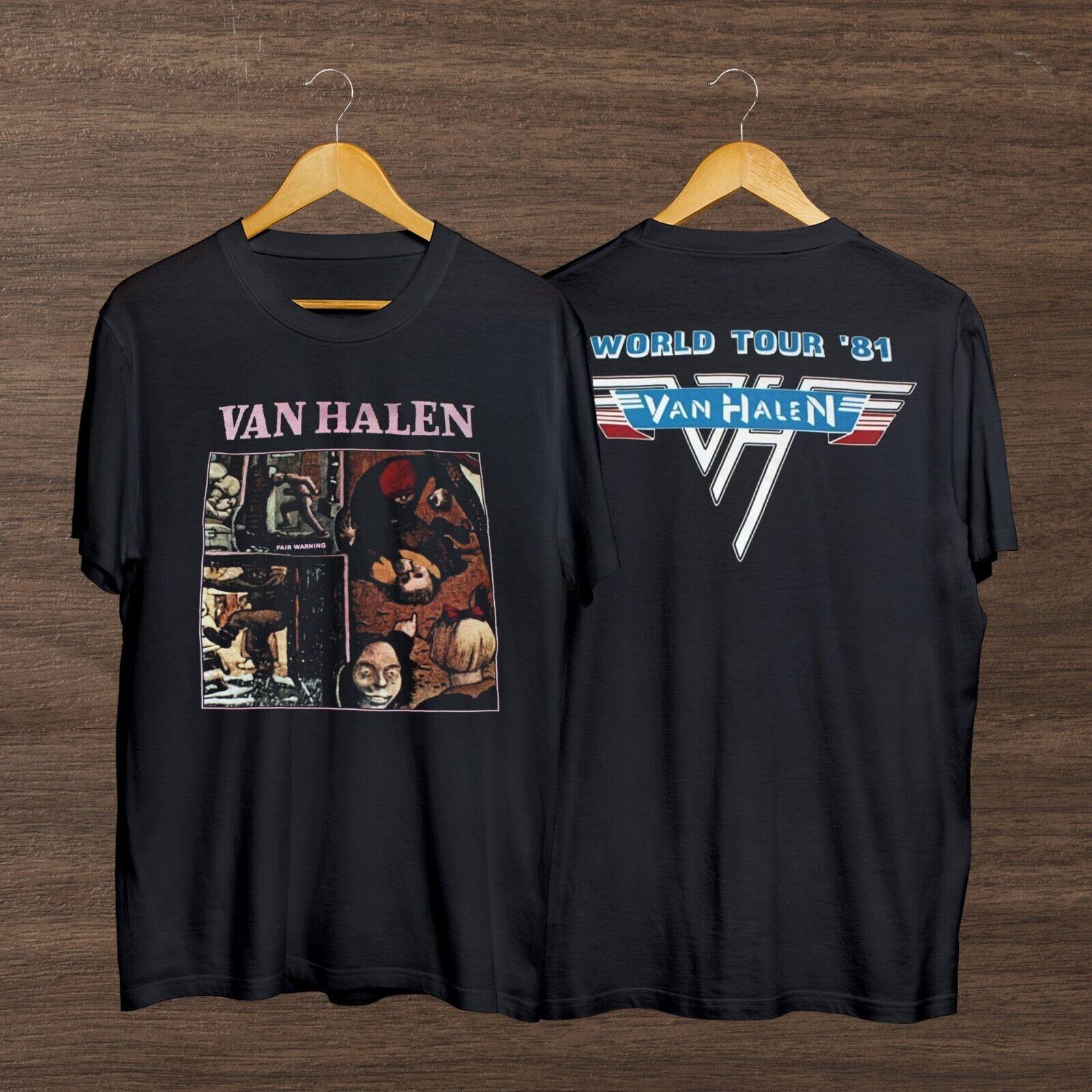 Van Halen Fair Warning Classic T-Shirt, Vintage Van Halen Double Sided T-Shirt XXXXL