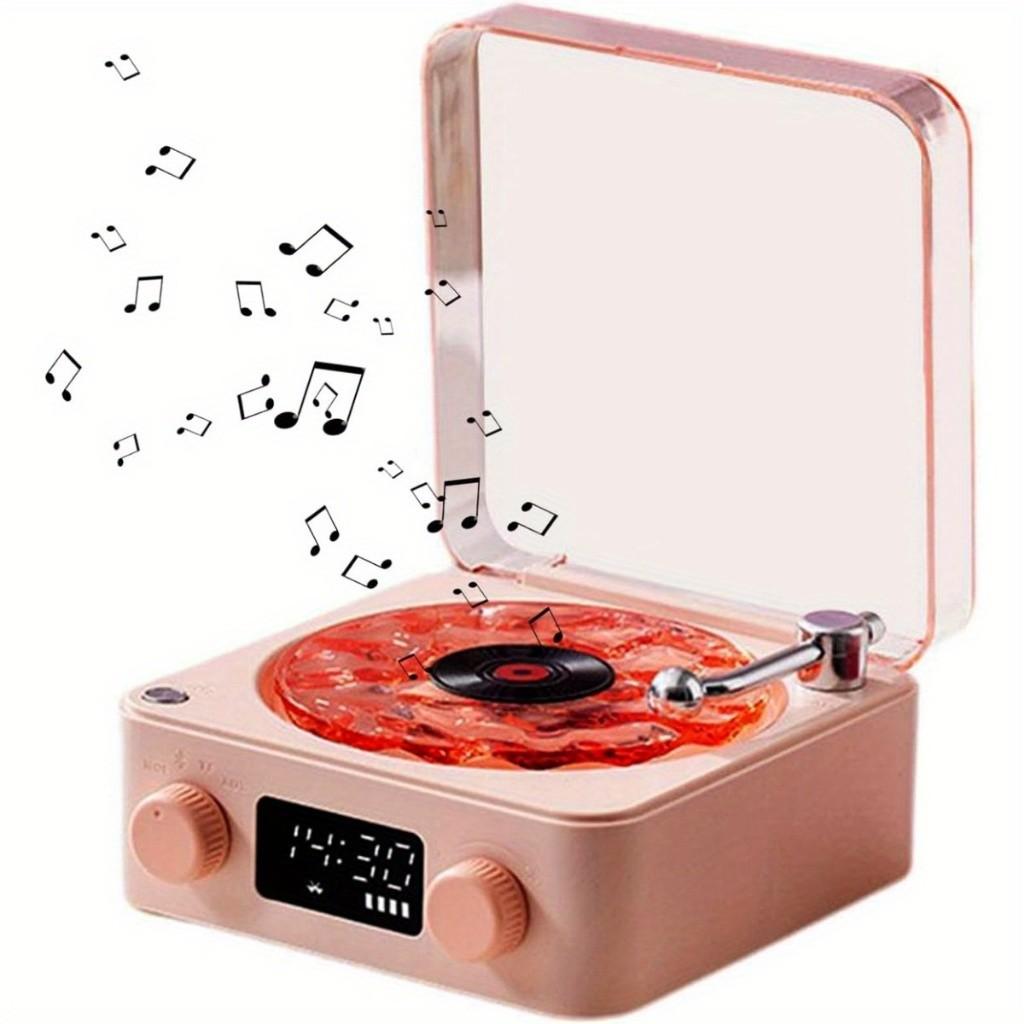 Retro Vinyl Record Player White Noise Bluetooth Turntable Speaker Portable Stereo Sleep Aid Wireless Surround Sound System