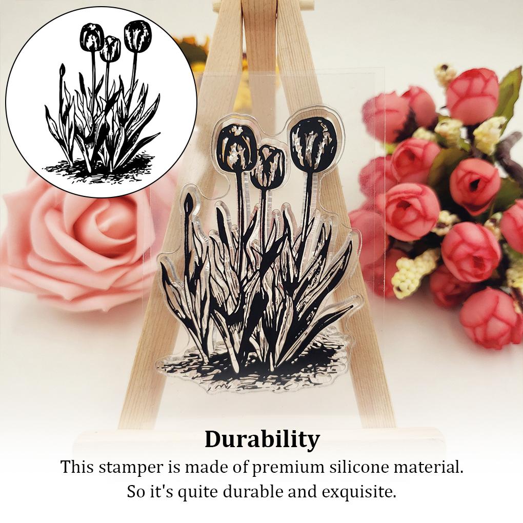 Stamps Kit Clear Card Making Sunflower Stamping Seal Exquisite Silicone Stamp Recording Workmanship Transparent Stampers