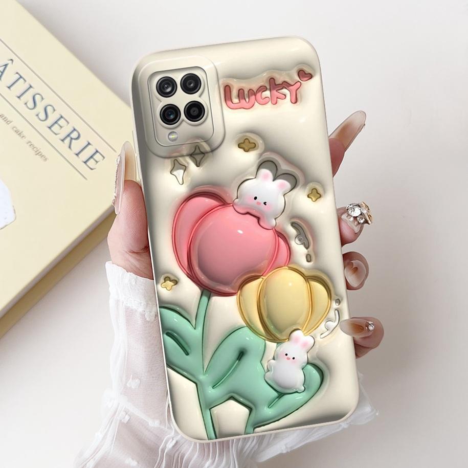 Case For Samsung Galaxy A22 M22 M32 4G Case SM-A225F SM-M225F SM-M325F Shockproof Cover Fashion Painted Soft Silicone Phone Capa