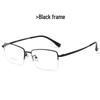 Summer Lightweight Titanium Half-Rim Business Glasses for Men and Women - Anti-Blue Light Myopia Protection