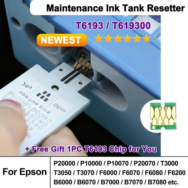 T6193 T619300 Maintenance Box Chip Resetter For Epson T3000 T3070 T3270 T7270 F6000 F6080 F7070 B6000 Waste Chip Reset