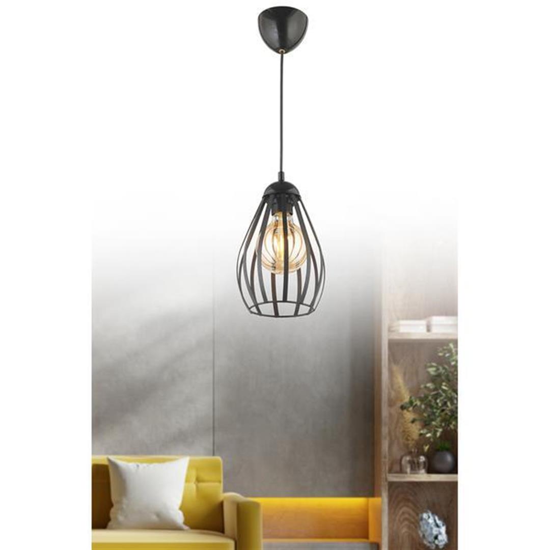 

Nisa Luce Sare Одинарная металлическая люстра черная