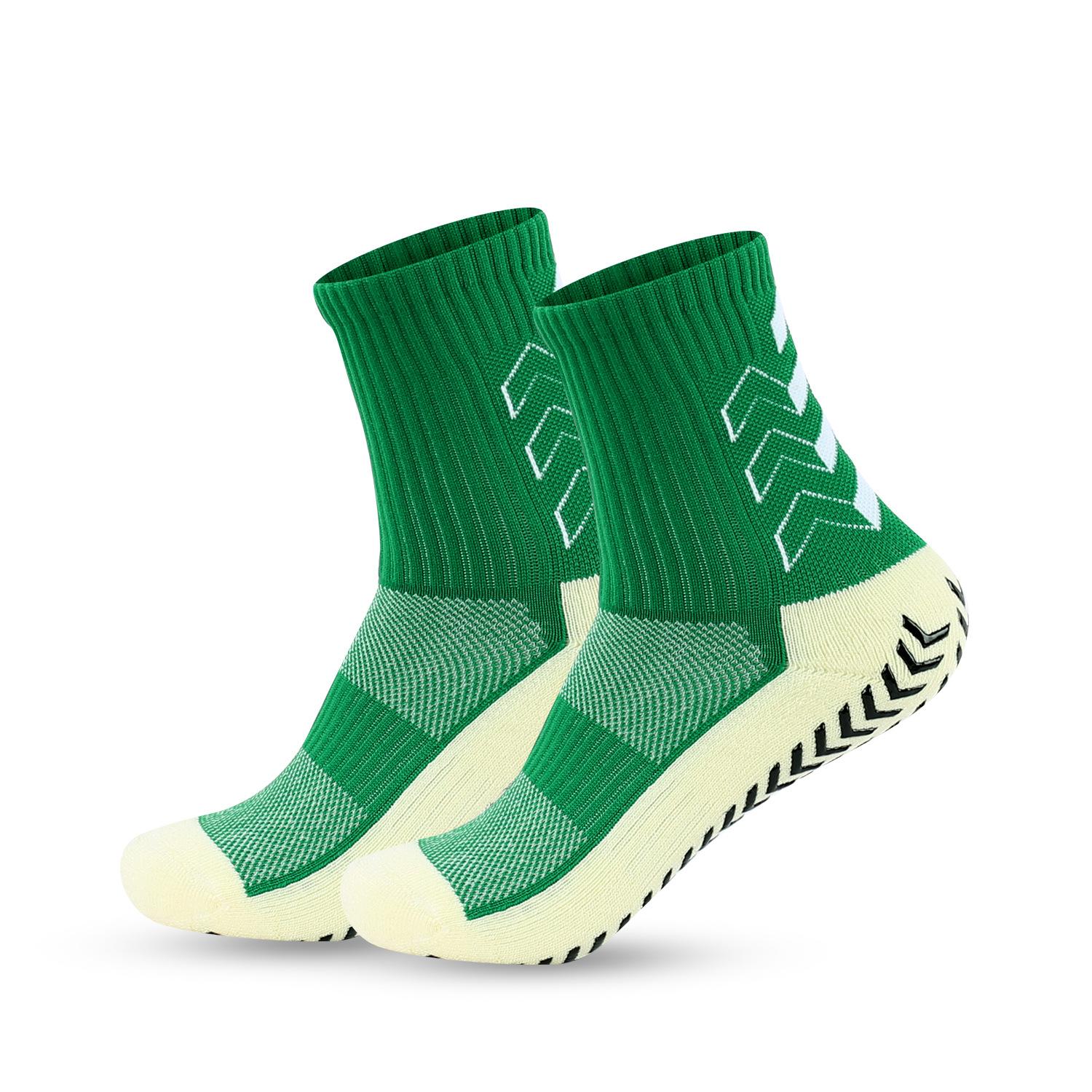 

Football Socks, Rubber Socks, Men S And Women S Medium Tube Socks, Non-Slip Running Sports Socks One Size зелёный