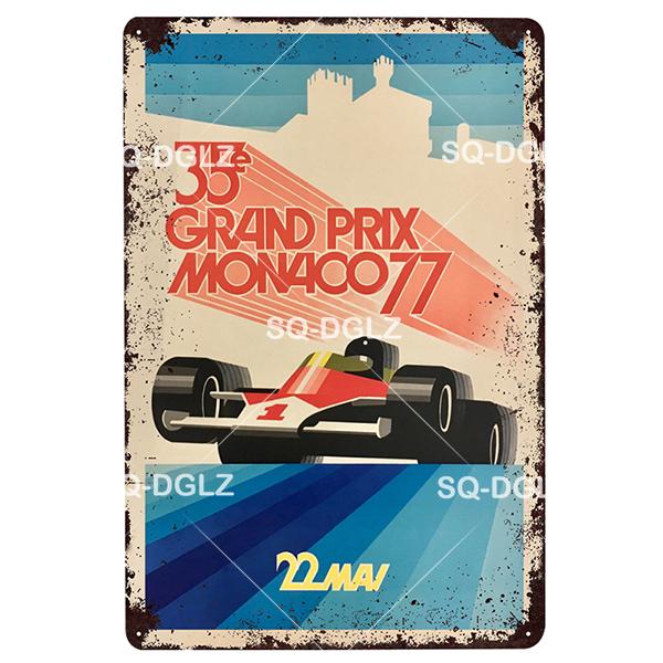 Brooklands Plaque Metal Sign Vintage Bar Decor Tin Sign Vintage Pub Bar Decor Metal Metalen Borden Racing Poster Plate