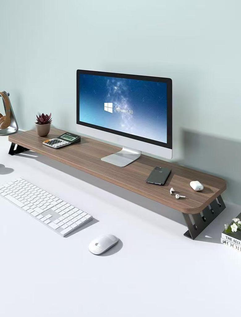 Desktop Monitor Riser & Storage Stand - Height Adjustable Base