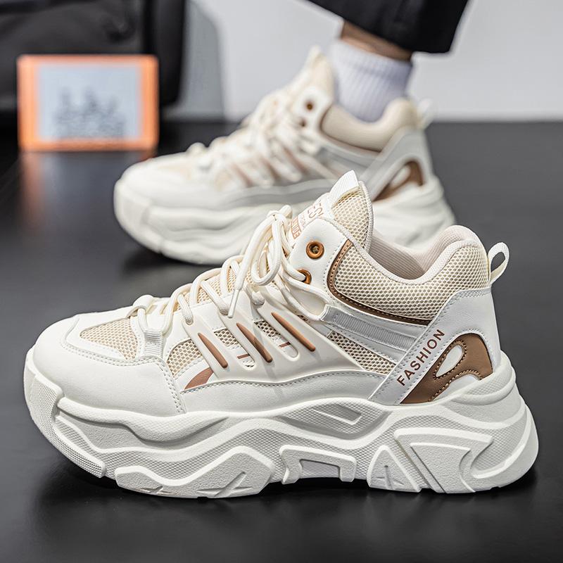 New Men's Fashion Casual Low Top Sports Shoes Students Thick Sole Comfortable Sneakers Boys Male Classic Breathable Basketball Shoes