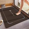 Fast Drying Diatomite Bath Mat Bathroom Foot Mat Bathroom Toilet Absorbent Quick Dry Non Slip Easy Clean Home Decor