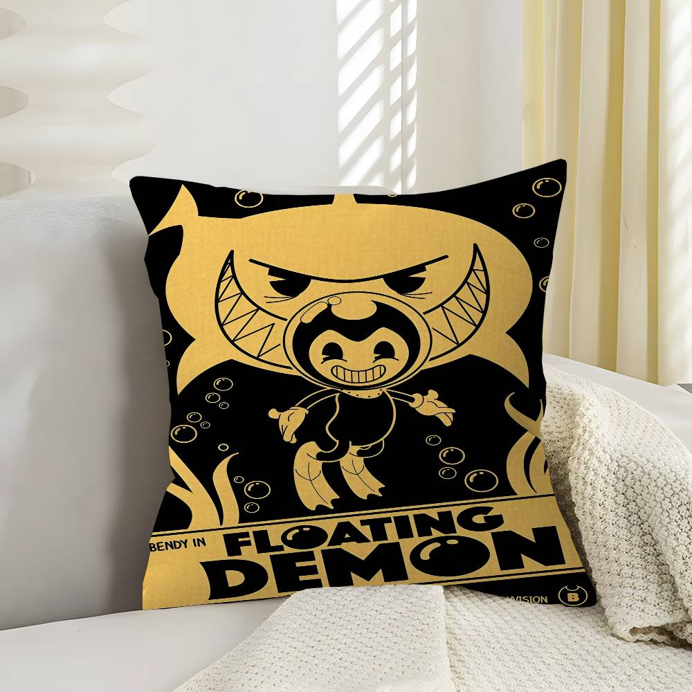 BBendy AAnd The IInk MMachine Decorative Room Aesthetics Pillow Case Home Decor Bedroom Sofa Bed Couch Pillow Cover x