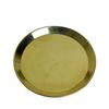 8-Inch Plain Brass Pooja Thali Set with Diyas, Kumkum Bowls, Agarbatti Stand & Accessories