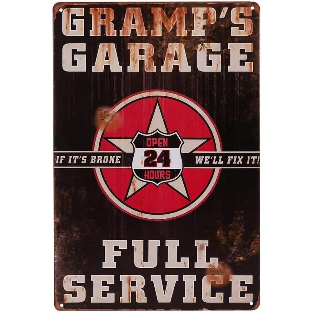Metal Tin Signs Plaque Pinup Garage Service Wall Decoration Vintage Posters Iron Painting for Man Cave Home Cafe Garage Club Bar