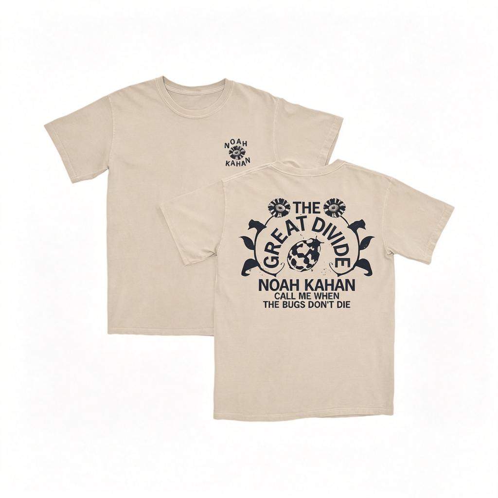 Noah Kahan The Great Divide Girasole Grafica 2026 T-shirt Unisex Unisex 100% Cotone Manica Corta Y2k Oversize Popolare Maglietta Top