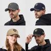 Fewk Spring Baseball Cap With Embroidered Shield Sun Protection For Casual Wear