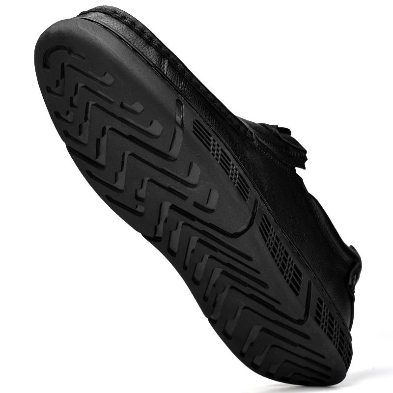 Męskie buty codzienne z prawdziwej skóry, buty biznesowe, mokasyny