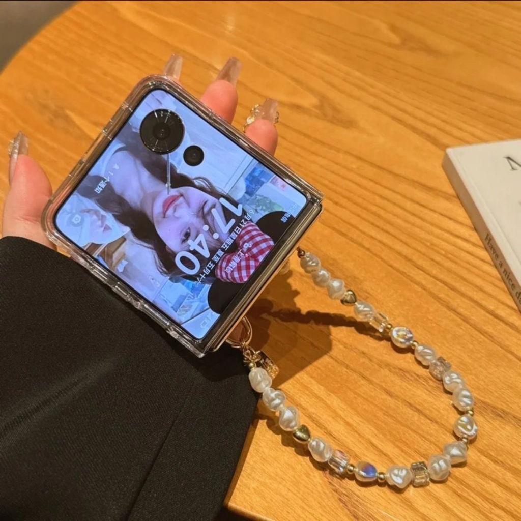 Pvc Phone Lanyard With Crystal Beads For Women And Men