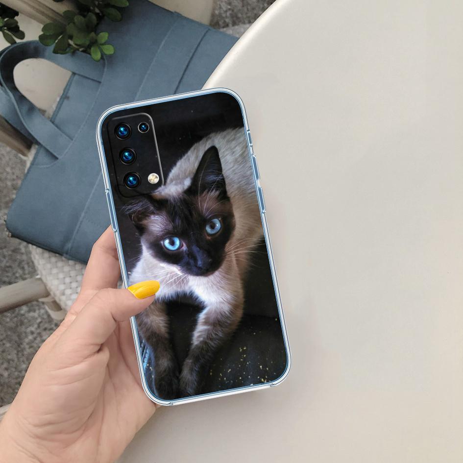 

PP22 Cute Siamese Cat Soft Shell Transparent Phone Case for Motorola Moto G7 G8 G9 G84 G85 G73 G24 G15 Z2 Play Power Plus Motorola Moto G9 (India)
