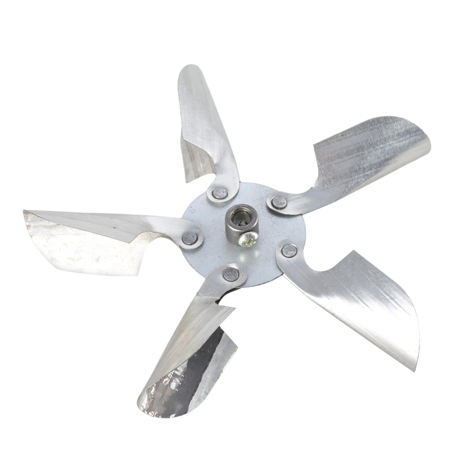 

Лопасть вентилятора двигателя диаметром 12/15 см, круглое отверстие, черное инженерное железо с 6 лопастями, лопасть вентилятора B