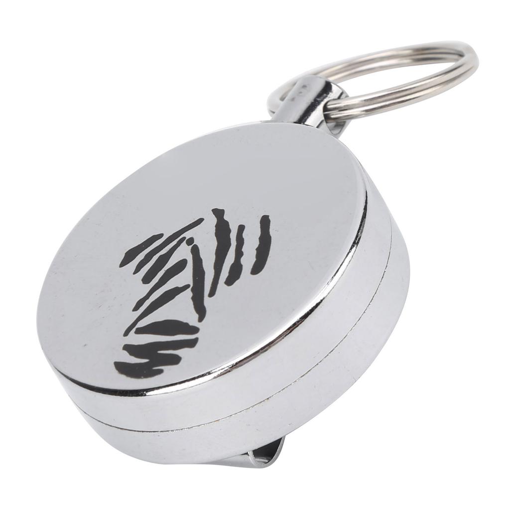Stainless Steel Pull Ring Retractable Key Chain Steel Wire Recoil Key Holder for OutdoorsType 2