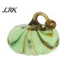 Transparent Pumpkin Figurine Mini Hand Blown Glass Ornament, Collectible Thanksgiving Halloween Handmade Decor Faux Crystal Hanging Decoration