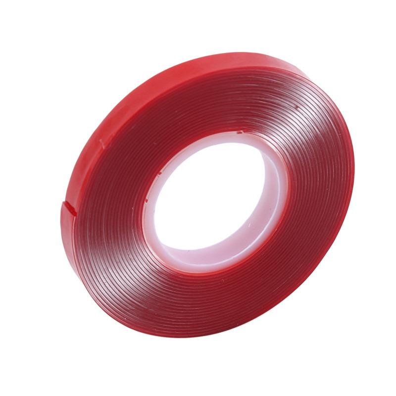 

Сверхпрочная двусторонняя лента Акриловая прозрачная Без следов Ленты Сверхпрочная клейкая лента для дома, офиса, автомобиля Фиксированные наклейки 6mm красный