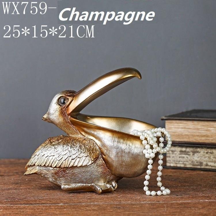 Großes Maul, Pelecanus-Vogel, Heim-Organizer, Kunstharz, Kunsthandwerk für Schlüssel, Smartphone, Notebook, Schere, Fernbedienung, Etui, Kleinteile-Halter