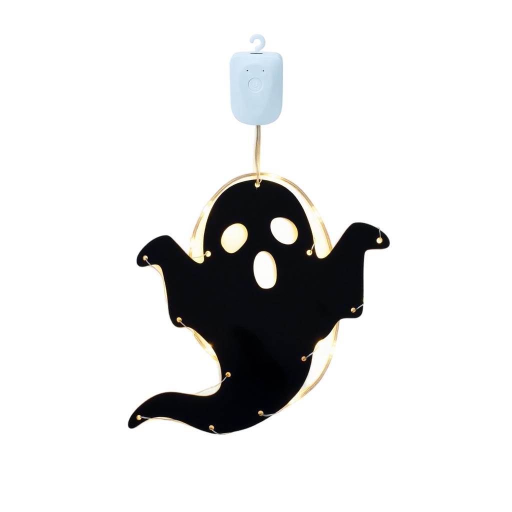 Halloween Hanging Decorative Light with Rechargeable Button Battery for Indoor Outdoor Party Decor