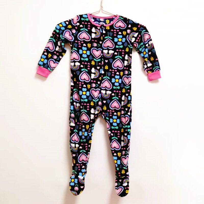 Kids Polar Fleece Romper with Feet Spring & Fall Winter Romper