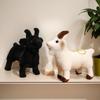 HOT! 1Pcs Soft Stuffed Standing Goat Toy Lifelike Goat Pendant Plush Toys Cute Mini Animal Cool Keyring Bags Decoration