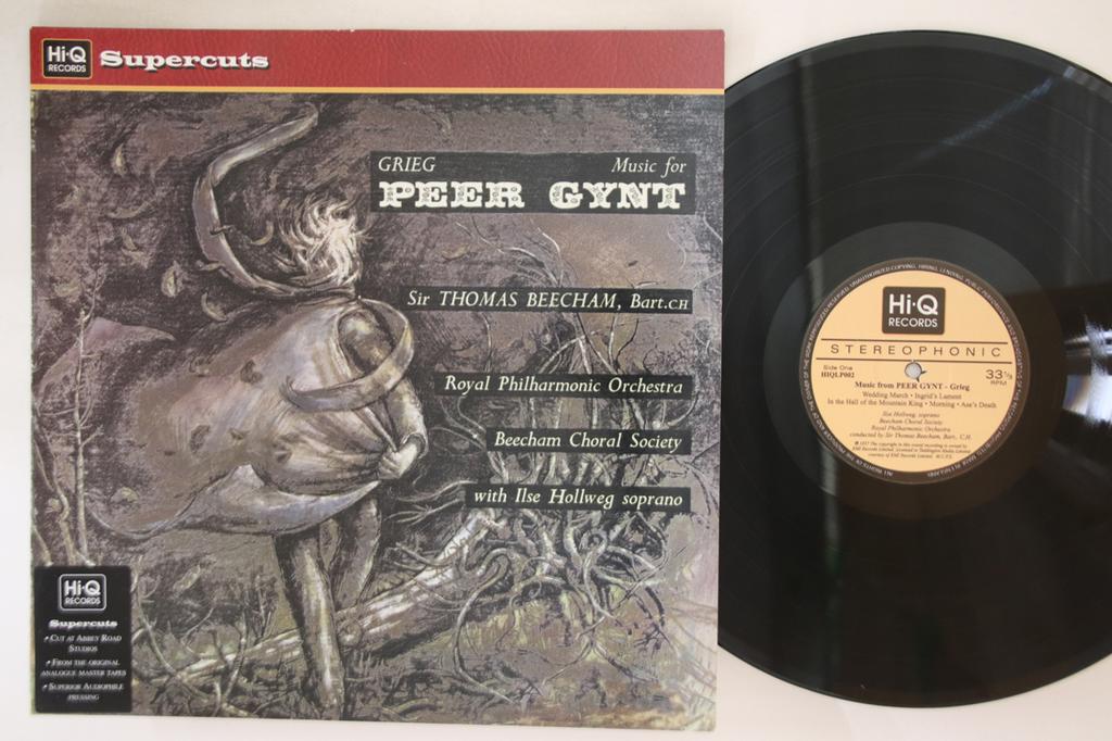 LP Record THOMAS BEECHAM, ROYAL PHILHARMONIC  - Grieg Music For Peer Gynt HIQLP002 HI-Q 2011 UK Classical Used