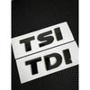 AGLNX1 1X Car Styling ABS Glossy Black Sticker TDI TSI Font Car Tail Decal For VW Touareg Car Accessories