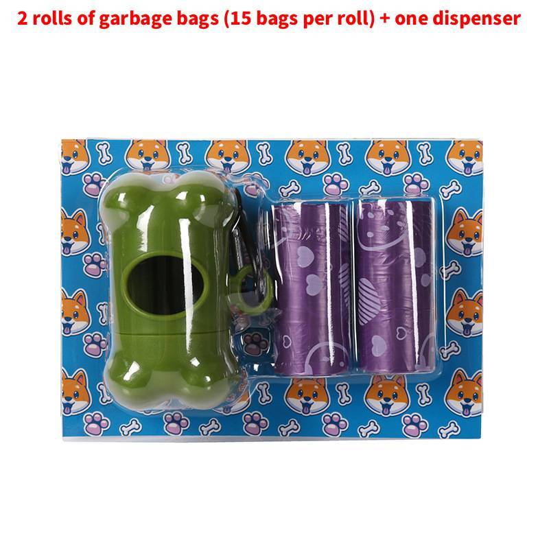Degradable Pet Waste Bags With Strawberry Print For Outdoor Dog Walking And Cleanup