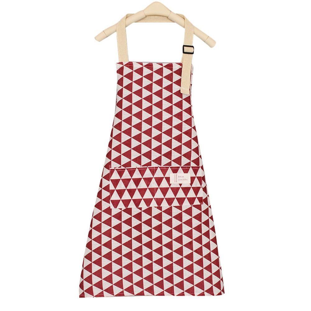 Breathable Kitchen Aprons Geometry Gardening Work Clothes For Cleaning Cooking Baking