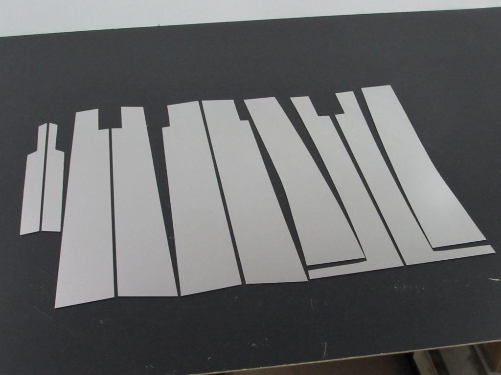 BRIGHTZ Finish Stainless Steel Pillar Panels for Presage U31 with Visor Fits NU 31 Ultra-Mirror (10-Piece Set) (PIL-SIL-324) - PU31, TU31, PNU31,