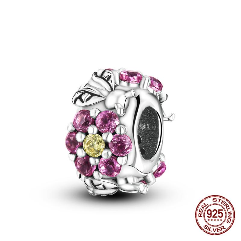 100% Copper Donut Sunflower Love Lock Charms Beaded Fit Originalbracelet Diy Jewelry Making Women Gift