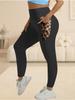 Plus Size Yoga Pants with Leopard Print High-waisted Sexy Running Sports Tight-fitting Pants for Women with Butt-lifting Sweat-wicking Base Layers.