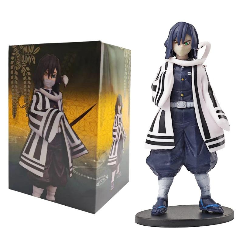 Animefigur Kamado Tanjirou Nezuko Demon Slayer Figur Actionfigurer PVC Modell Leksaker Zenitsu Figur Inosuke Kimetsu No Yaiba