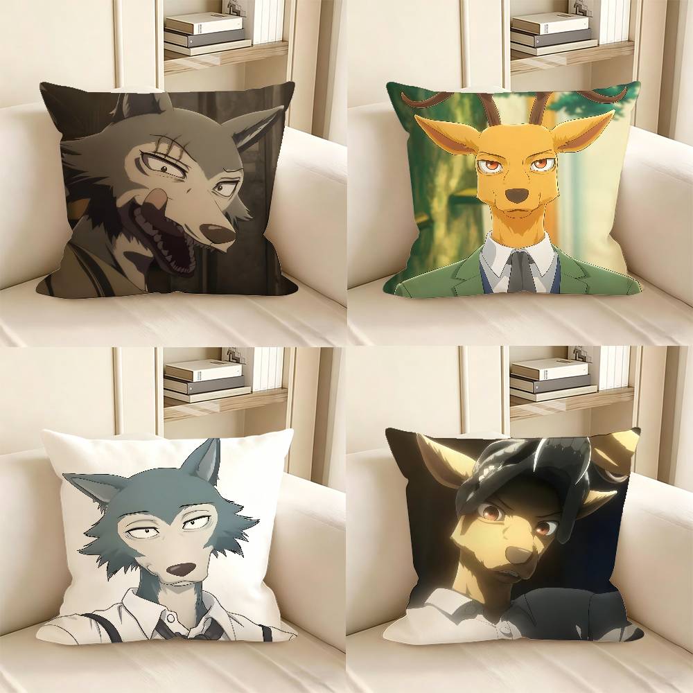 Stück Anime Beastars Kissenbezug Mode Quadratischer Kissenbezug Schlafzimmer Sofa Raum Ins Dekoration Freizeit