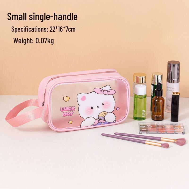 Waterproof Cartoon Wash Bag - Large Capacity PVC Toiletry & Cosmetics Travel Organizer for Women