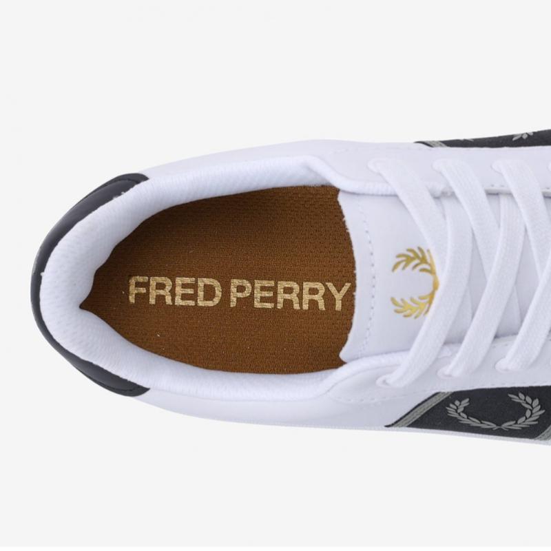 Fred Perry Men S White SneakerS B721 Leather Webbing