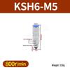 High-Speed Rotary Joint Elbow KSL4-M5 & KSH6-M6 6-12S Straight Through Connector.