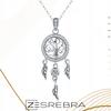 Chain Pr 925 With Dream Catcher Pendant Zircons Tree