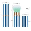 Compact Retractable Travel Powder Brush - Soft Makeup Tool for Blush and Beauty Touch-Ups