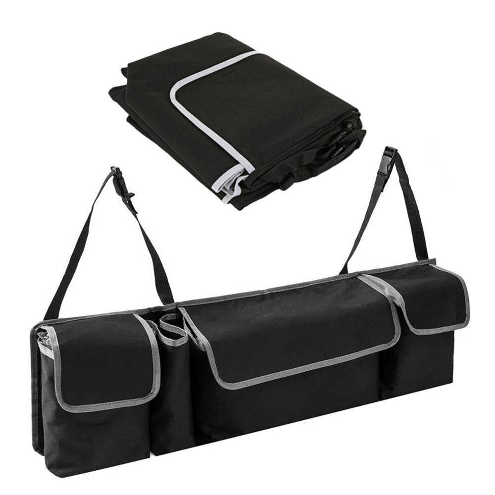 Multi-pocket Backseat Storage Bag Adjustable Straps Car Seat Back Organizers  Car