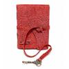 Handmade Embossed Leather Journal with Antique Key – Vintage Writing Diary