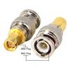 Metal BNC to SMA Adapter Straight Bayonet Coupling BNC Male Adapter Threaded Connection Male to Female SMA Female Adapter