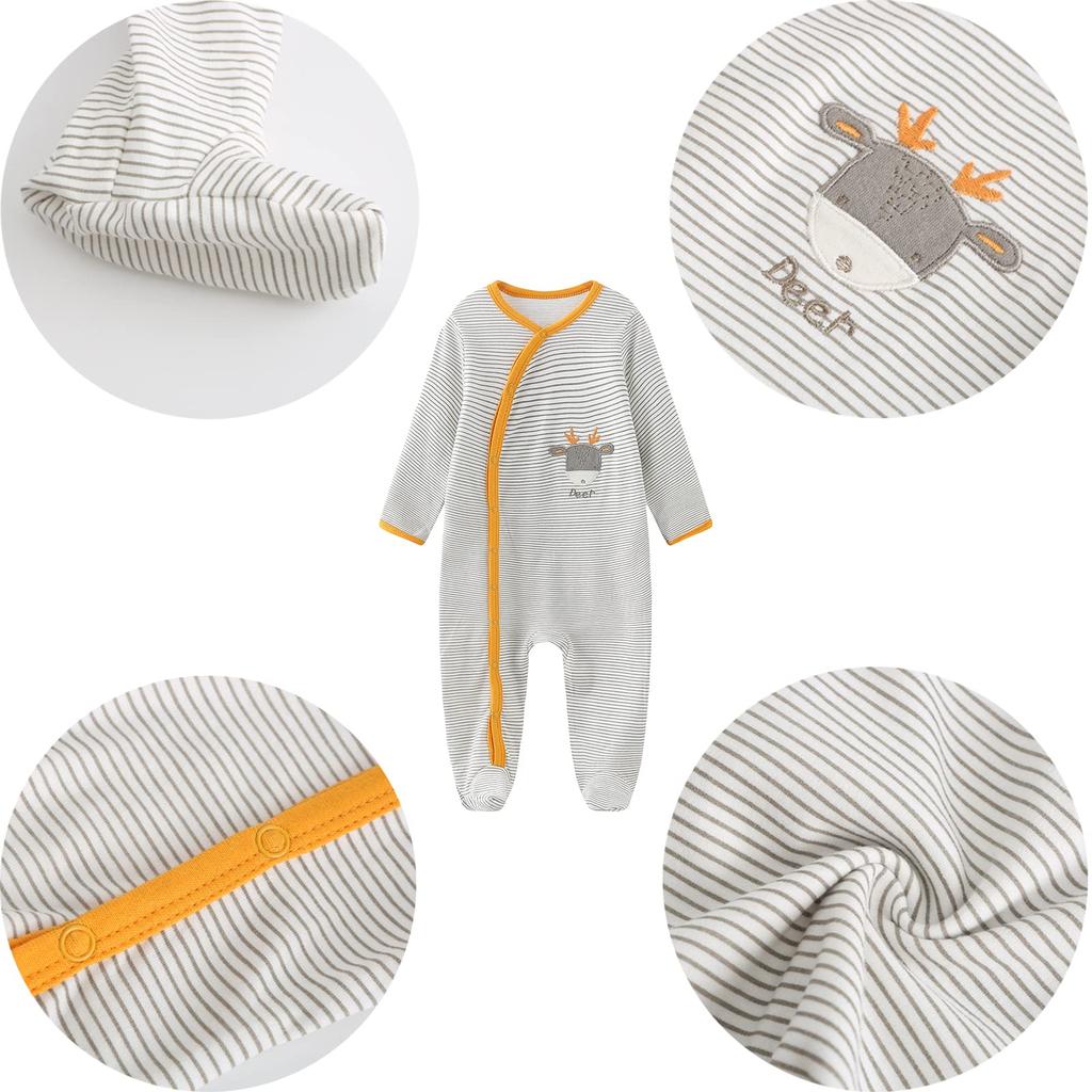Neugeborenen Lang Neugeborenen Offen Ein Baby Alle Baby Monate [MAMIMAKA] Kleid, Baumwolle, Ärmel, Kleidung, Vorderseite, Beine, Stück, Herbst/Winter, Dusche, Jahreszeiten,