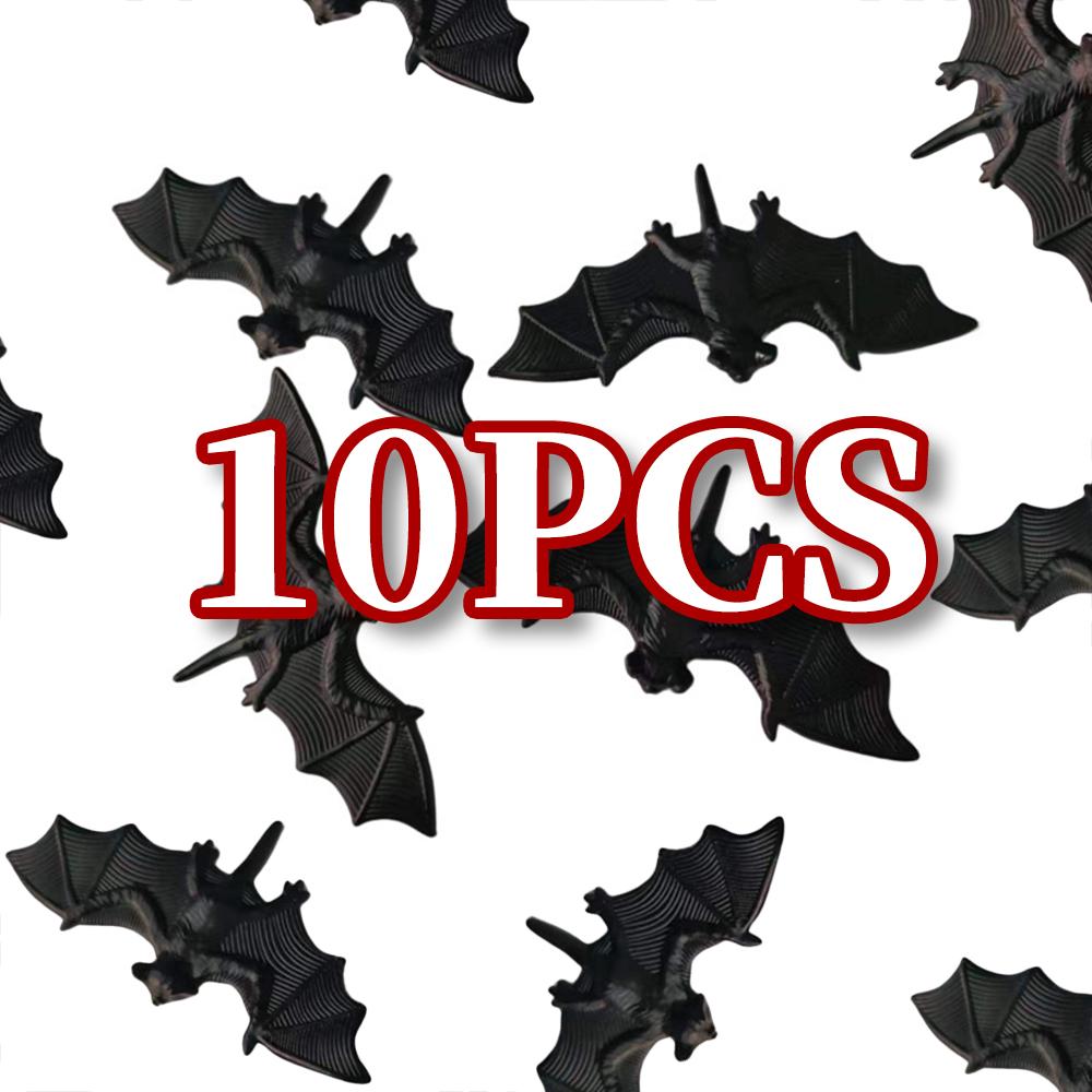 11-11pc Halloween Simulation Bug Spider Centipede Scorpion Bat Funny Fake Cockroach Toy Party Supplies DIY Party Decor Props