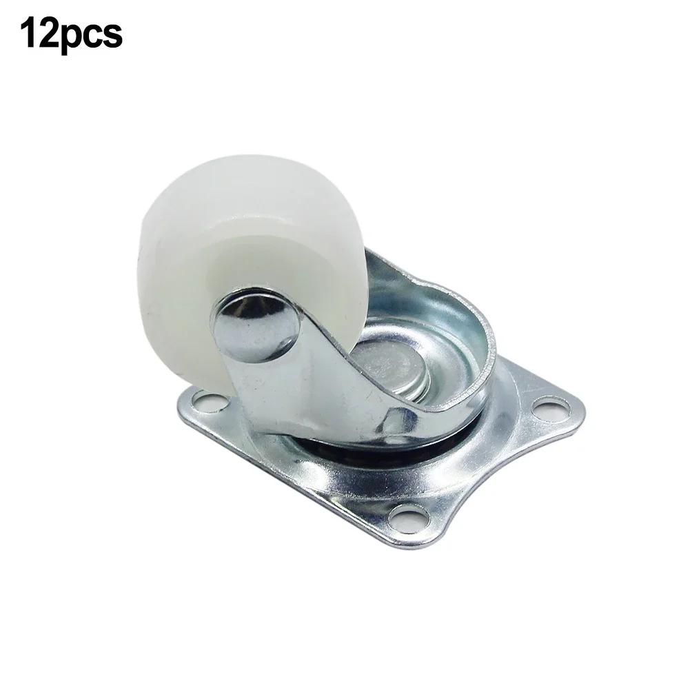 25mm Möbelrollen Kinderwagenrad Schwenkrolle mit Gummihalterung Kugellagerrollen Schwerlastrad Haushaltszubehör