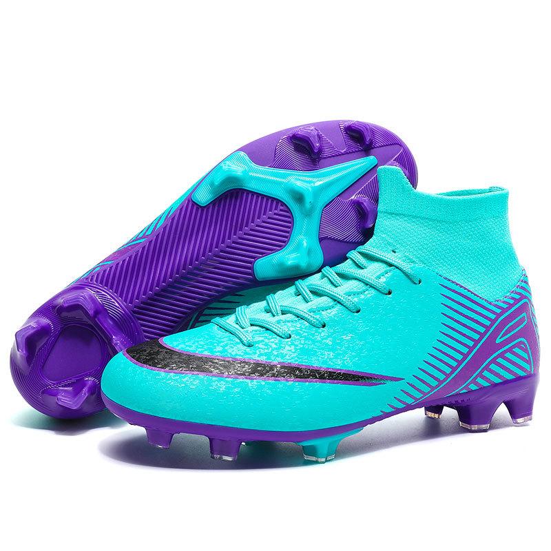 Football shoes high top large size 47 boys and girls teenagers primary and secondary school students AG long nails children TF broken nails training s