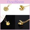 Mermaid Melody Necklace With Shell Pearl Pendant For Women And Men